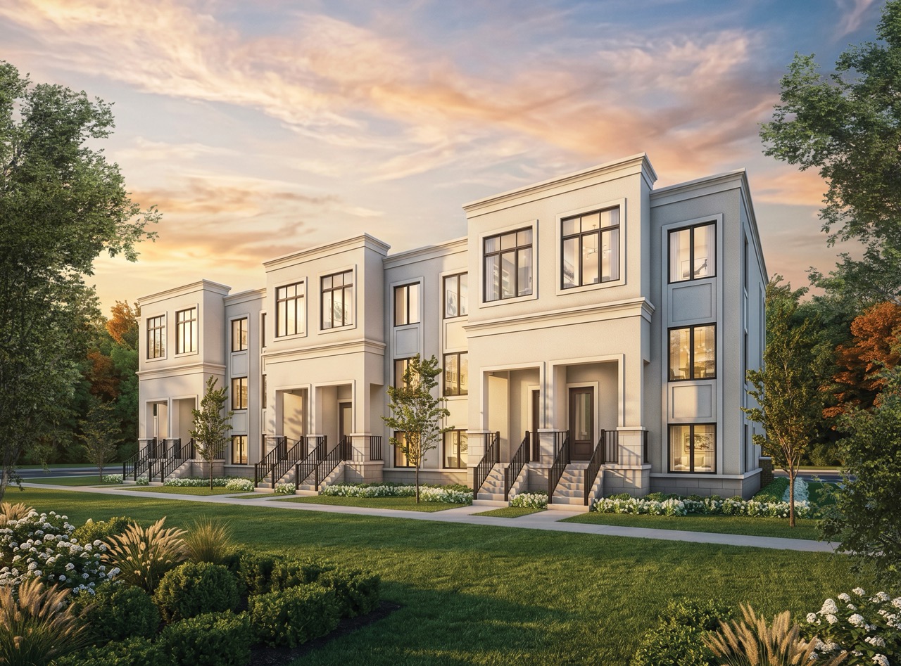 Avella Aurora Townhomes — Official Rendering by Treasure Hill